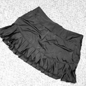 Athleta Black Striped swagger Skort Skirt